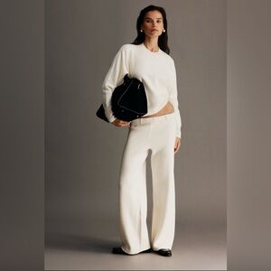 MESHKI Lauren Knit Trouser - Ivory NWT